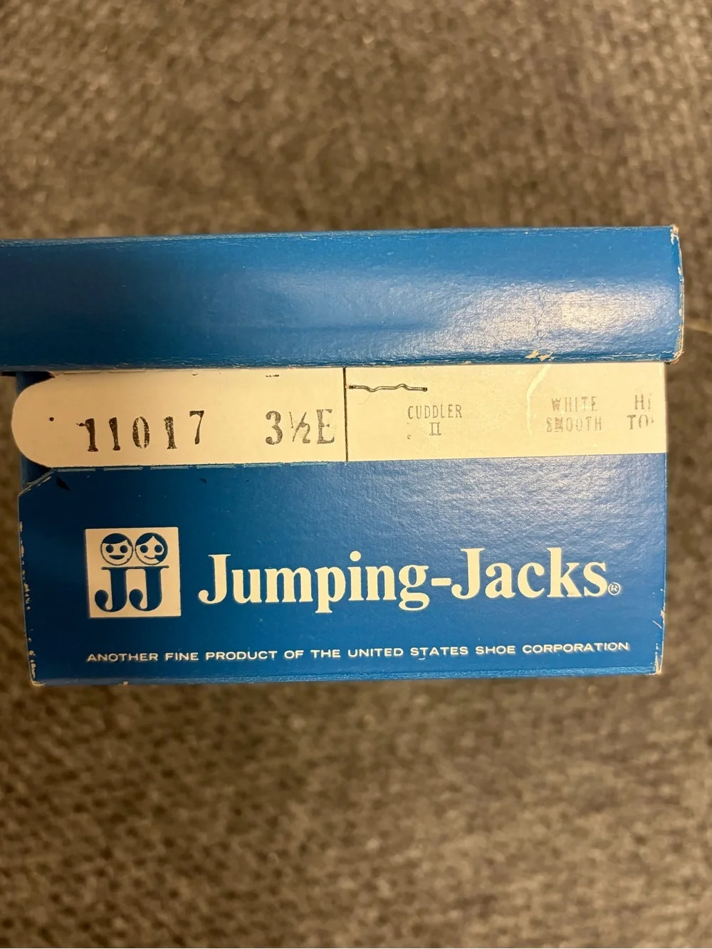 Vintage Jumping Jacks baby white walker shoes 1970s 1980s 3.5E Cuddler Smooth